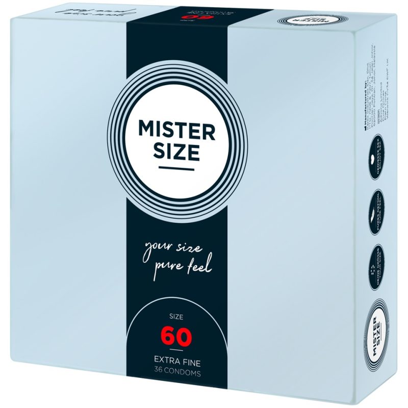 Mister Size vékony óvszer - 60mm (36db)