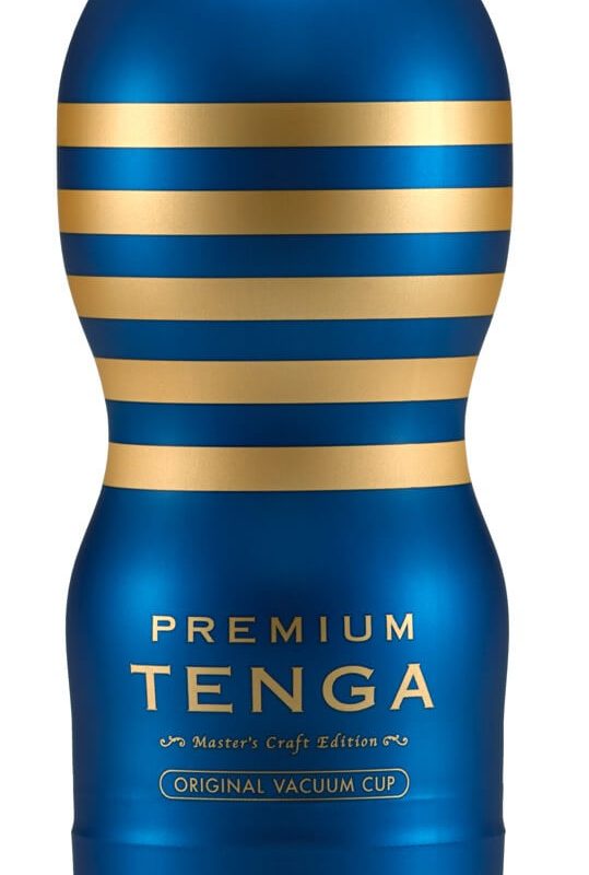 TENGA Premium Original - eldobható maszturbátor (kék)