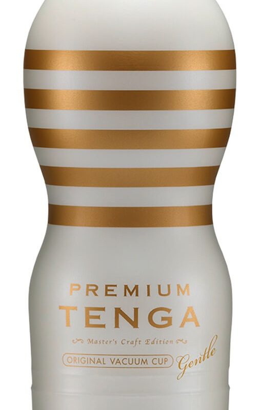 TENGA Premium Gentle - eldobható maszturbátor (fehér)