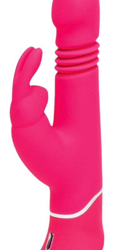 Happyrabbit Thrusting - akkus, csiklókaros lökő vibrátor (pink)