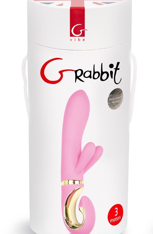 G-Vibe GRabbit - akkus, 3 motoros G-pont vibrátor (pink)