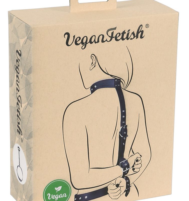 Vegan Fetish - kezeket hátra kötöző szett (fekete)