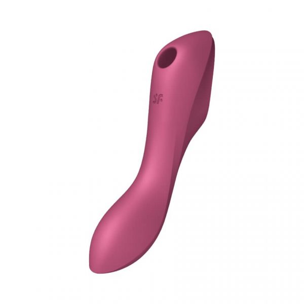 Satisfyer Curvy Trinity 3 - léghullámos 2in1 vibrátor (piros)