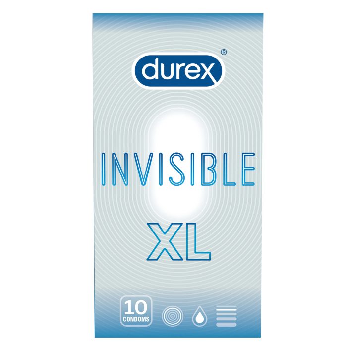 Durex Invisible XL - extra nagy óvszer (10db)