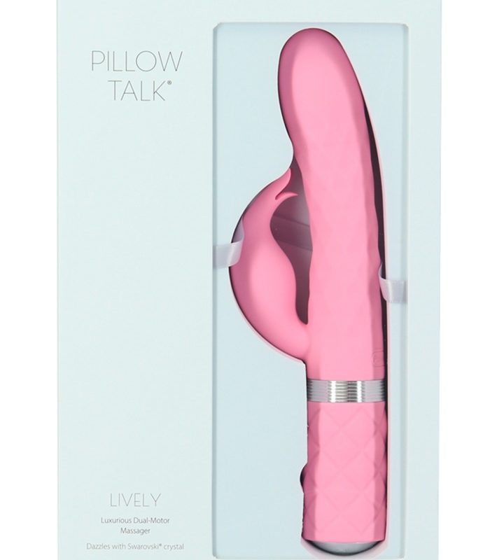 Pillow Talk Lively - akkus, csiklókaros vibrátor (pink)