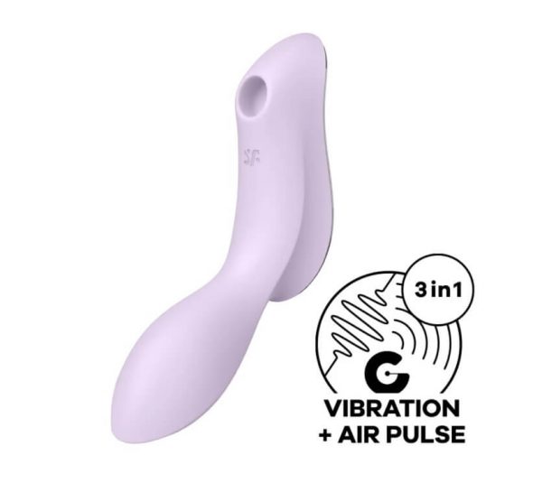 Satisfyer Curvy Trinity 2 - léghullámos 2in1 vibrátor (lila)