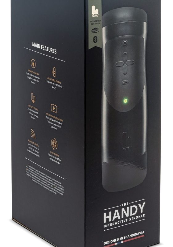 The Handy 1.1 - okos, hálózati, VR maszturbátor (fekete)