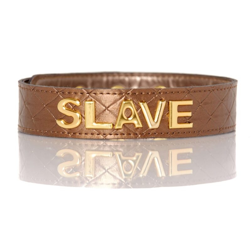 X-Play Slave - rabszolga nyakörv (bronz)