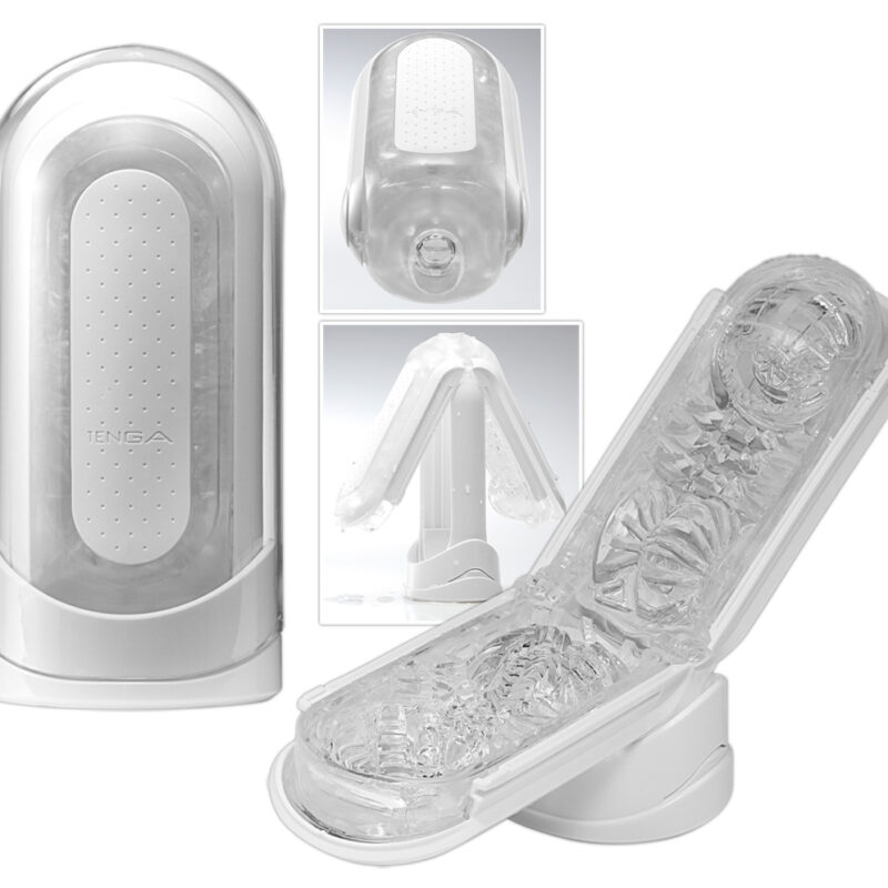 TENGA Flip Zero - szuper-maszturbátor (fehér)