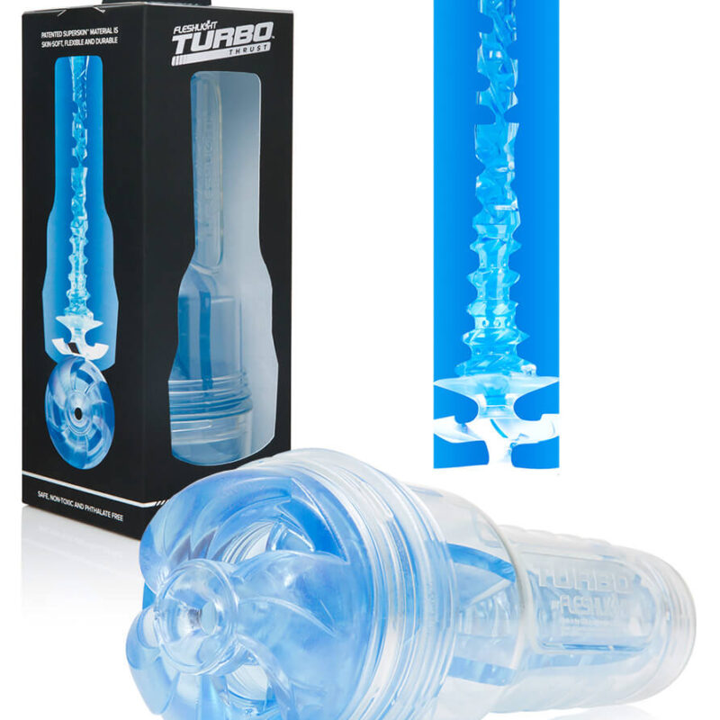 Fleshlight Turbo Thrust - szívó maszturbátor (kék)