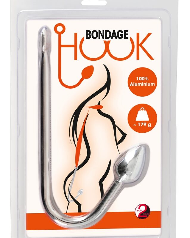 You2Toys - Bondage Hook - alumínium anál horog (179g) - ezüst