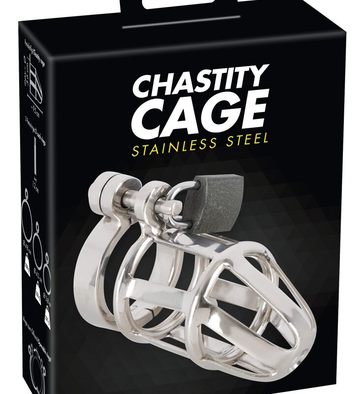 You2Toys - Chastity Cage - fém péniszketrec, lakattal