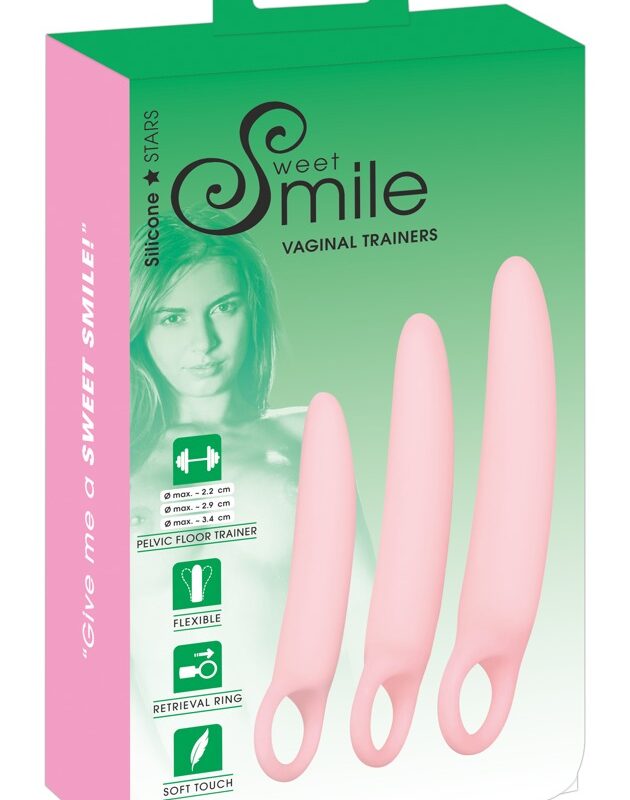 SMILE - Vaginal Trainers - dildó szett - rózsaszín (3 részes)