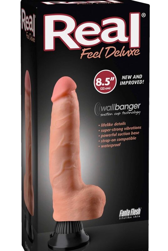 Real Feel Deluxe No.6 - herés, élethű vibrátor (natúr)