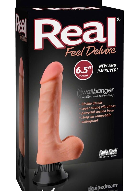 Real Feel Deluxe No.1 - herés, élethű vibrátor (natúr)
