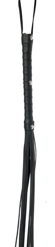 Fetish Fantasy Deluxe Cat-O-Nine - korbács (65cm) - fekete