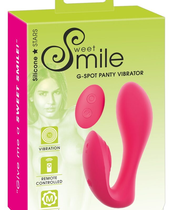 SMILE Panty - akkus, rádiós 2in1 vibrátor (pink)
