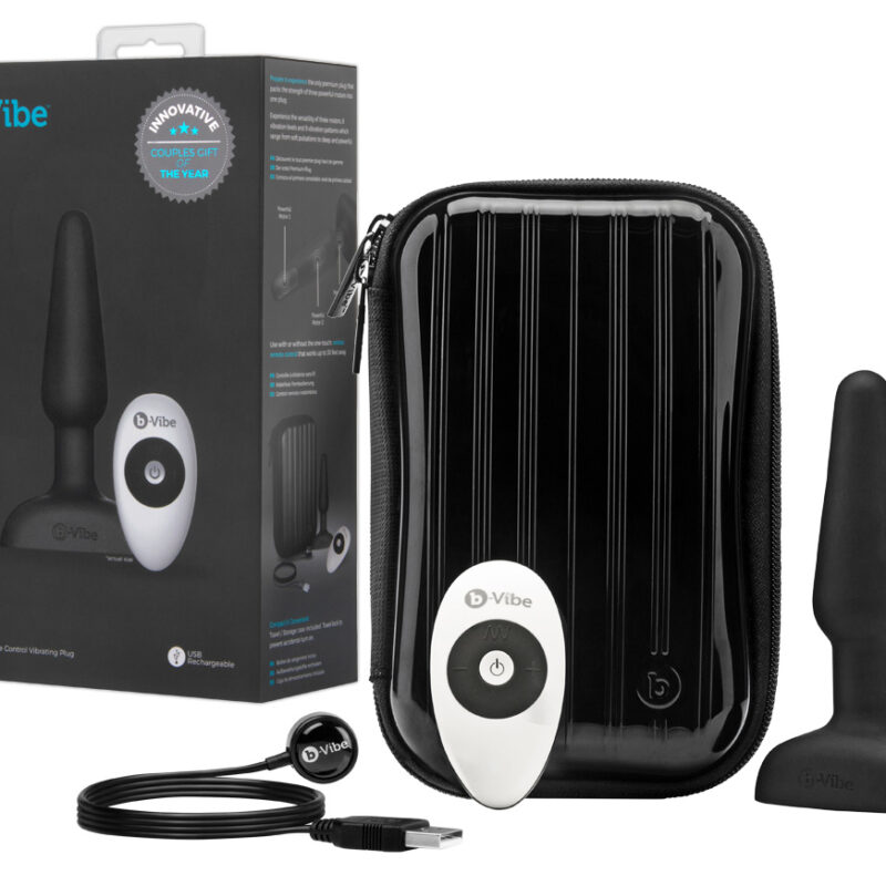 b-Vibe trio - 3 motoros anál vibrátor (fekete)