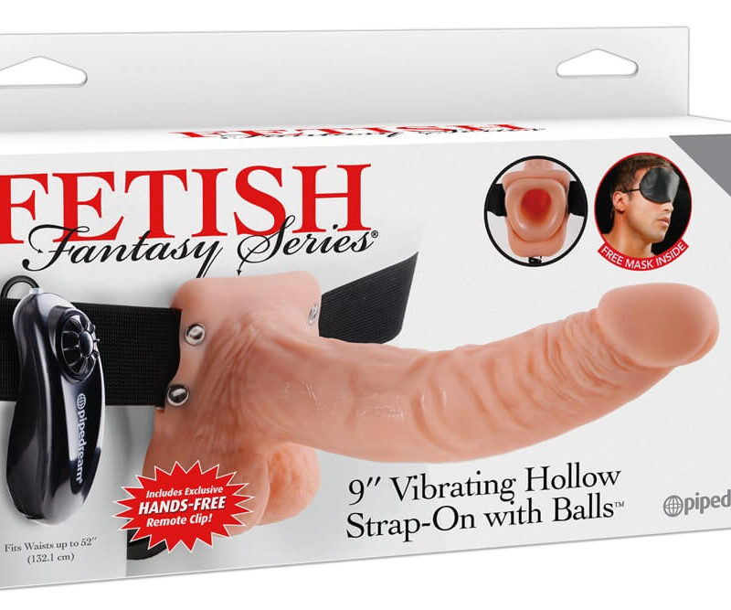 Fetish Strap-on 9 - felcsatolható vibrátor (natúr)