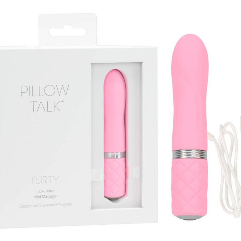 Pillow Talk Flirty - akkus rúd vibrátor (pink)