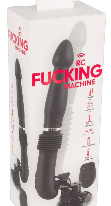 You2Toys - RC Fucking Machine - akkus lökő vibrátor (fekete)