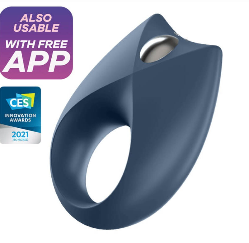 Satisfyer Royal One - okos vibrációs péniszgyűrű (kék)