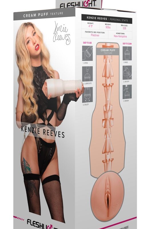 Fleshlight Kenzie Reeves Creampuff - élethű műpunci (natúr)