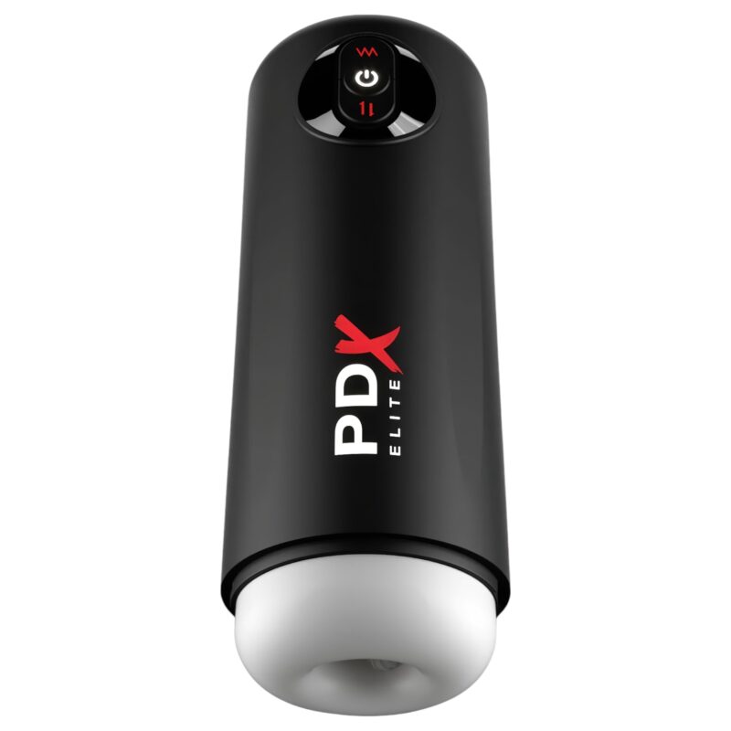 PDX Elite Moto Milker - lökő-rezgő maszturbátor (fekete)